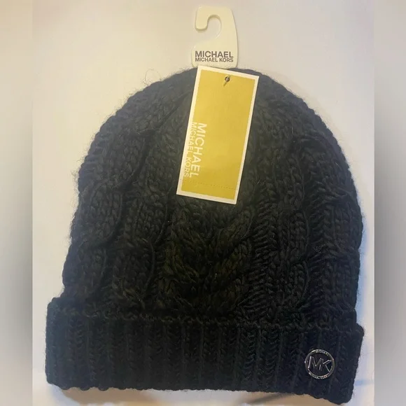 NWT Michael Kors Women’s Cable Knit Beanie Hat Winter Warm Gift Stocking Stuffer Michael Kors Women main image 3